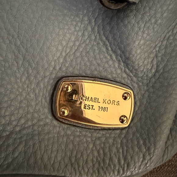 Michael Kors, blue crossbody purse - Picture 4 of 5